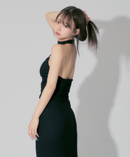ALLuRing ChaRm ワンピース Halter Neck Strap Dress