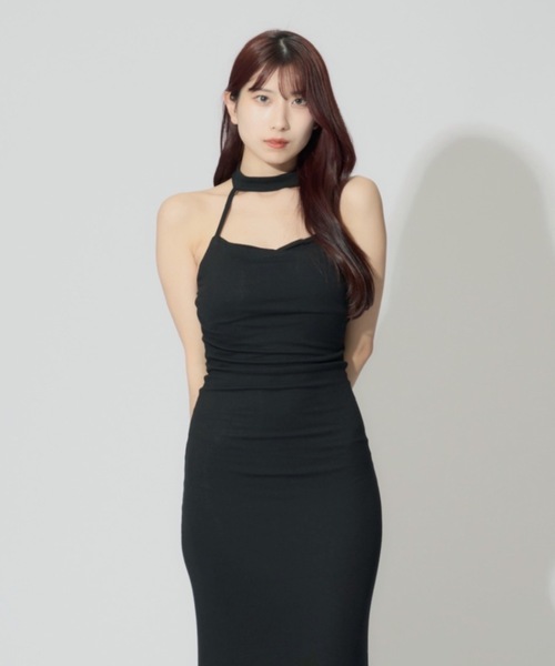 ALLuRing ChaRm ワンピース Halter Neck Strap Dress