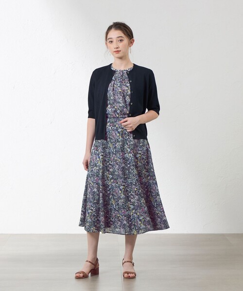 L AMACA アマカ 刺繍 花柄 フラワー ブラウス シャツ M 38 AMACA（アマカ） ブラウス シャツ 「Anniversary Piece」ワイルド