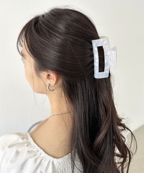 LOVALOT（ラバロット） ヘアクリップ 「大サイズ」大きめ スクエア型