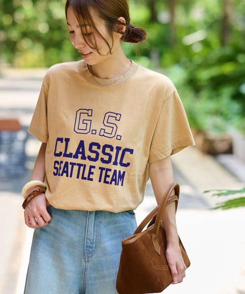 tシャツ 「追加」別注「GULFCOAST SPORTSWEAR」ロゴTシャツ レディース JOURNAL STANDARD relume tシャツ 「追加」別注「GULFCOAST