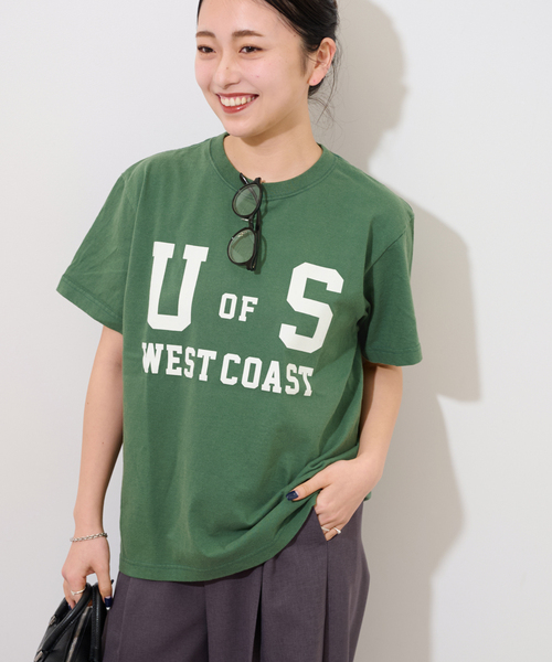 tシャツ 「追加」別注「GULFCOAST SPORTSWEAR」ロゴTシャツ レディース JOURNAL STANDARD relume tシャツ 「追加」別注「GULFCOAST