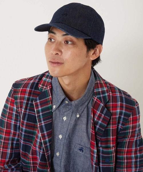 ブルックスブラザーズ　ハリウッドランチマーケット　デニム　キャップ HOLLYWOOD RANCH MARKET キャップ 帽子 Brooks Brothers 別注 GF