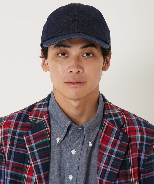 ブルックスブラザーズ　ハリウッドランチマーケット　デニム　キャップ HOLLYWOOD RANCH MARKET キャップ 帽子 Brooks Brothers 別注 GF