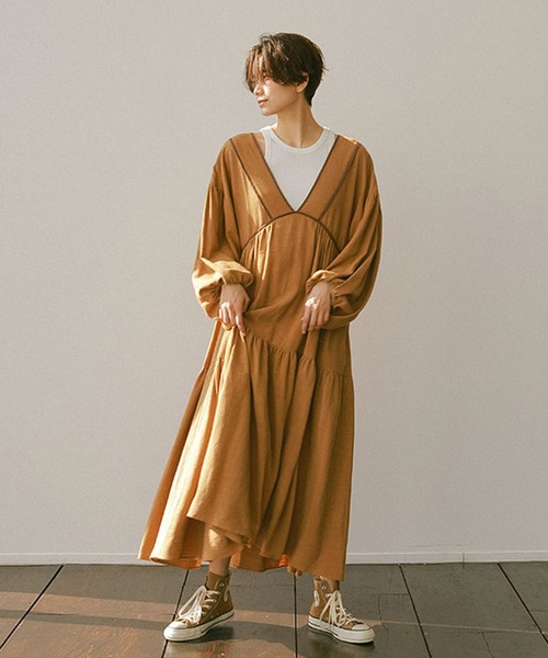 ETRE TOKYO 「ETRE TOKYO」 長袖ワンピース FREE ブラック レディース  