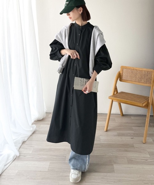 classicalelf（クラシカルエルフ） シャツワンピース 着方自在でロング