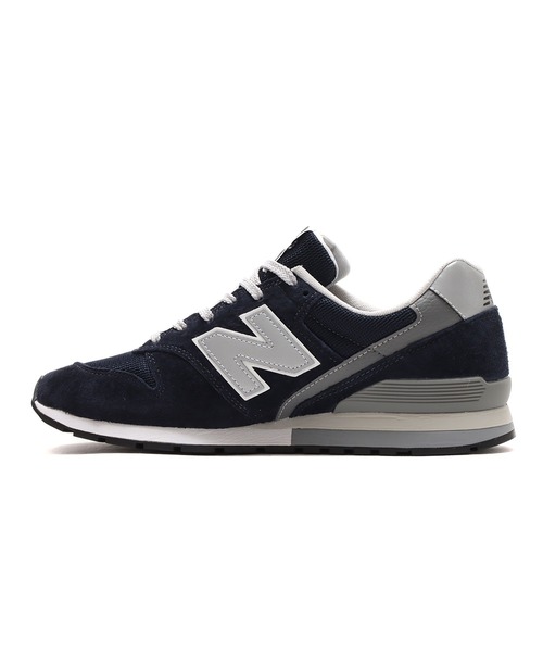 「New Balance」 ローカットスニーカー 24.0cm ネイビー メンズ_画像4