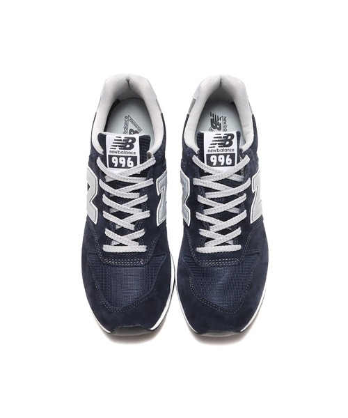 「New Balance」 ローカットスニーカー 24.0cm ネイビー メンズ_画像5