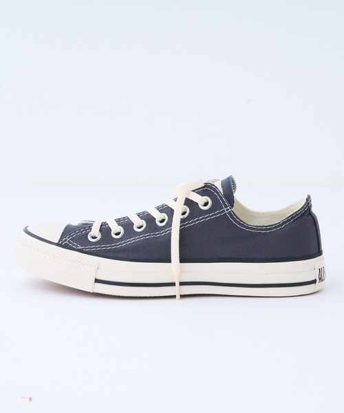 「CONVERSE」 ローカットスニーカー 24.5cm ブルー レディース