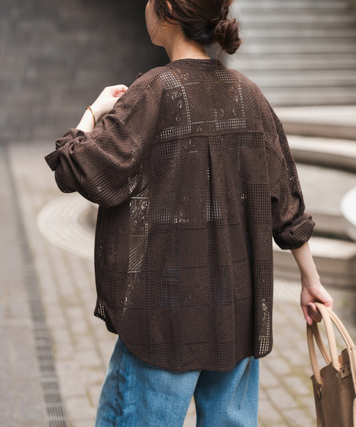 Spick＆Span ブラウス シャツ 「追加3」PEレースシャツ