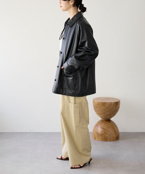 RIVE DROITE（リヴドロワ） コート アウター 「MONN.:.(モン)」レザー