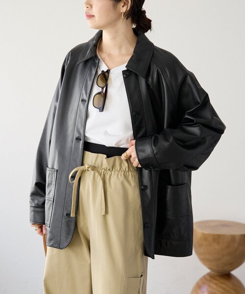 RIVE DROITE（リヴドロワ） コート アウター 「MONN.:.(モン)」レザー