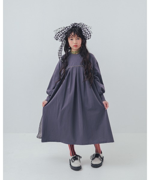 ワンピース パネル配色カラーAラインワンピース キッズ 子供服 女の子 | unica | 08
