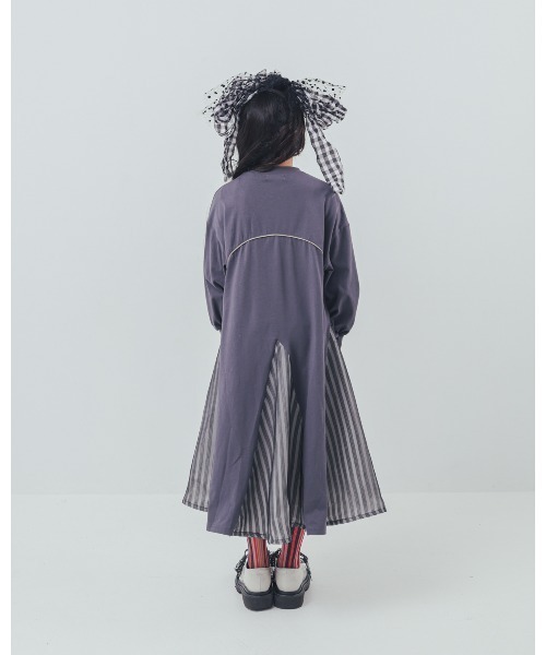 ワンピース パネル配色カラーAラインワンピース キッズ 子供服 女の子 | unica | 14