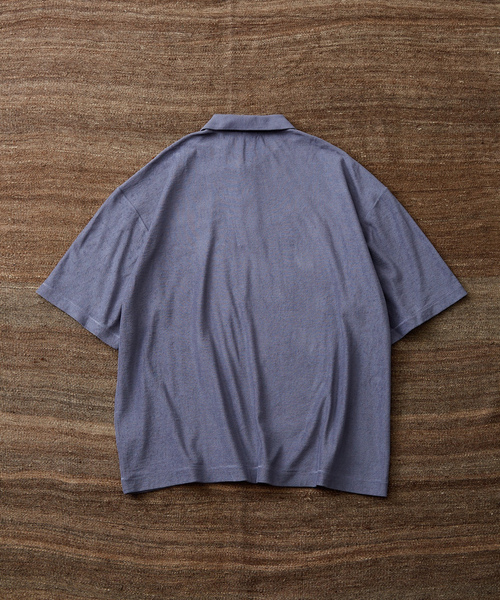 「WILD LIFE TAILOR Adam et Rope'」 半袖ポロシャツ L ライトグリーン メンズ_画像6