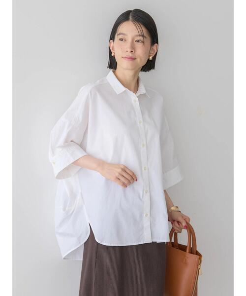 「AMERICAN HOLIC」 半袖シャツ L サックスブルー レディース_画像5