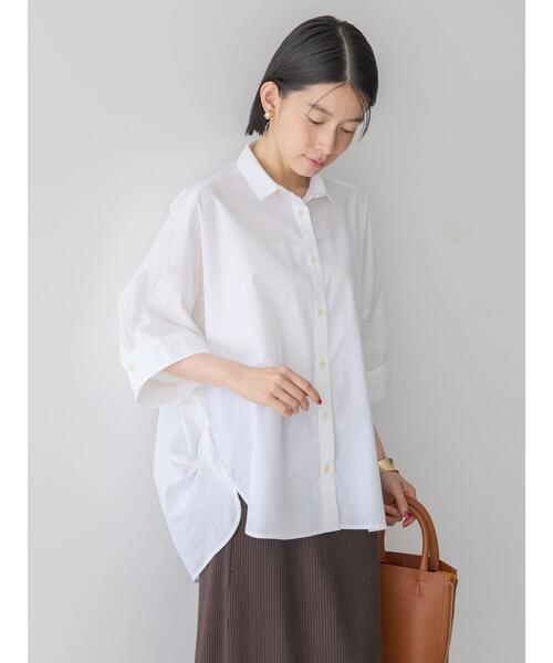 「AMERICAN HOLIC」 半袖シャツ L サックスブルー レディース_画像6