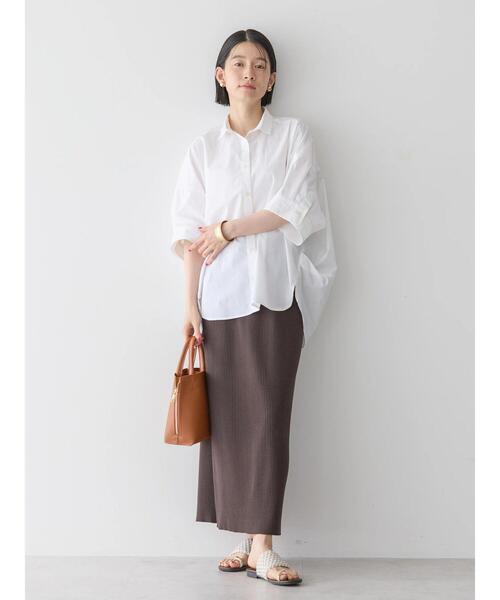 「AMERICAN HOLIC」 半袖シャツ L サックスブルー レディース_画像9