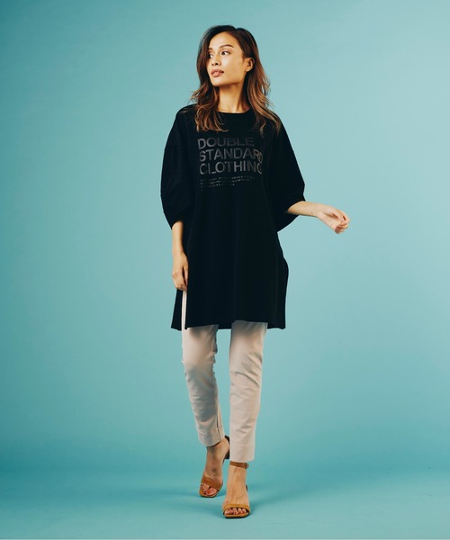 【DOUBLE STANDARD CLOTHING】オフホワイトカットソー　F DOUBLE STANDARD CLOTHING（ダブルスタンダードクロージング） 半袖T