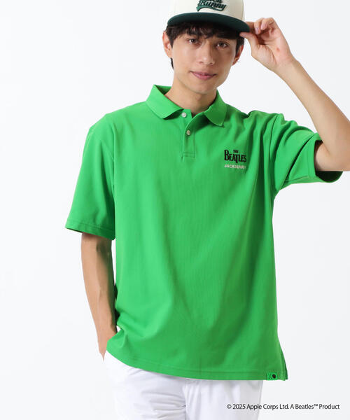【新品】Jack Bunny × Dickies ポロシャツ グリーン サイズ6 Jack Bunny!!（ジャックバニー） ポロシャツ 半袖 「Jack Bunny