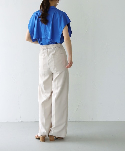 「HER CLOSET」 「SHE MO SHELLY」ノースリーブトップス M オフホワイト レディース_画像3