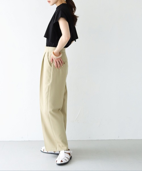 「HER CLOSET」 「SHE MO SHELLY」ノースリーブトップス M オフホワイト レディース_画像5