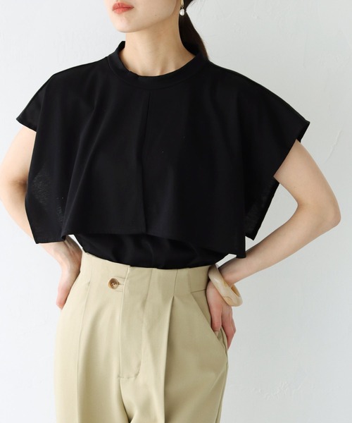 「HER CLOSET」 「SHE MO SHELLY」ノースリーブトップス M オフホワイト レディース_画像6