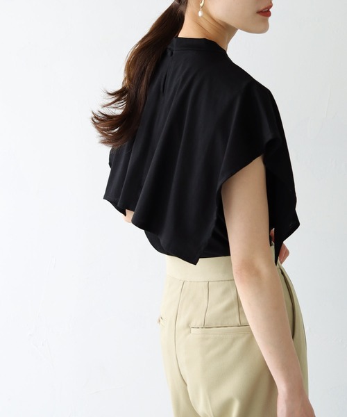「HER CLOSET」 「SHE MO SHELLY」ノースリーブトップス M オフホワイト レディース_画像9