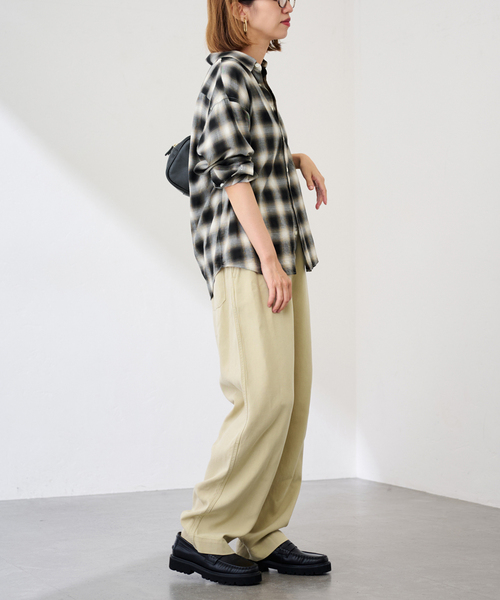 FRAMeWORK（フレームワーク） ブラウス シャツ コットンレーヨンオン