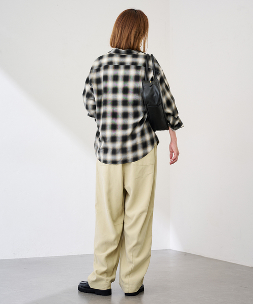 FRAMeWORK（フレームワーク） ブラウス シャツ コットンレーヨンオン