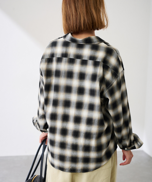 FRAMeWORK（フレームワーク） ブラウス シャツ コットンレーヨンオン