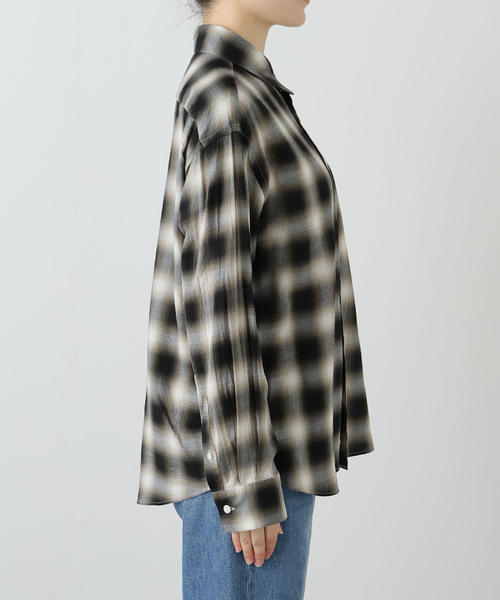 FRAMeWORK（フレームワーク） ブラウス シャツ コットンレーヨンオン