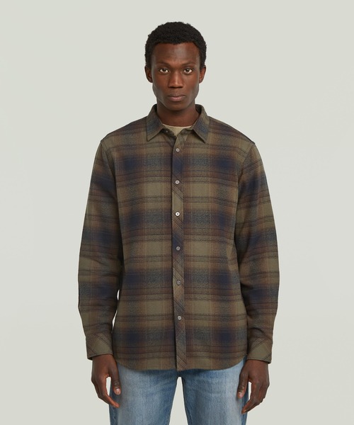 G-STAR RAW シャツ Clean Regular Shirt/レギュラーフランネルチェック