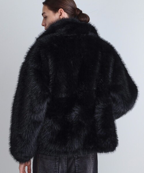 新品同様✩レッキス＆ブルーフォックス✩黒✩ファーコート✩柔らか軽い✩ツルツル革 楽天市場】ブルーフォックス 毛皮ジャケット メンズ ファージャケット