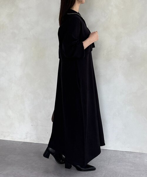 Thevon（ゼヴォン） ワンピース ハーフジップニットセットワンピース