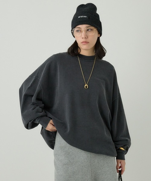 「REMI RELIEF」 スウェットカットソー FREE ベージュ レディース_画像3