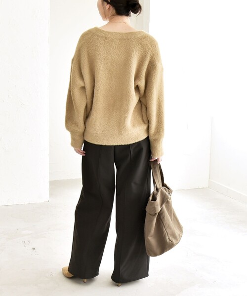 quaranciel パンツ quaranciel:「洗濯機可能」ピンタック ウォーム
