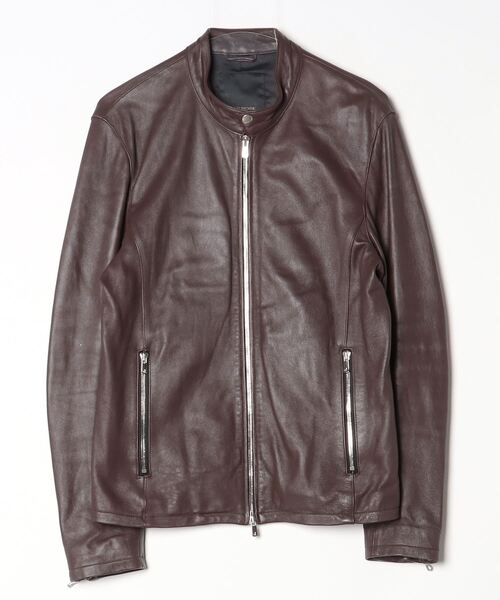 ごんぞう　JACKROSE革ジャン Lサイズ SKOOKUM.JE LAMB LEATHER ZIP JACKET（ライダースジャケット