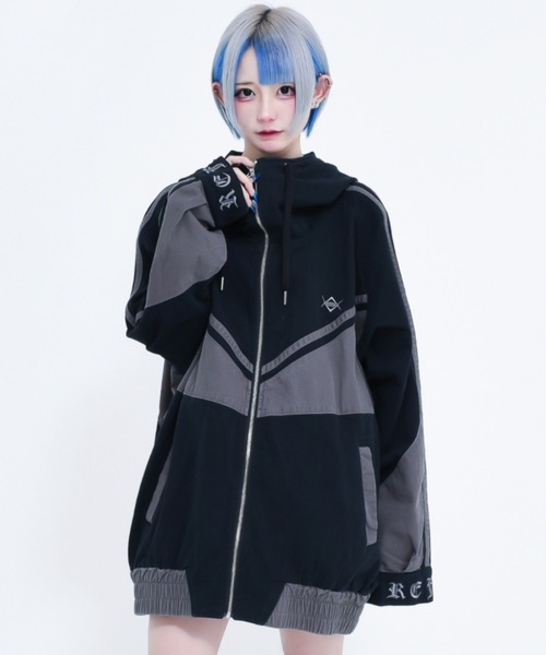 REFLEM（レフレム） ジップアップパーカー FREE ブラック レディース