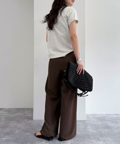 「fredy emue」 半袖Tシャツ 38 オフホワイト レディース_画像5