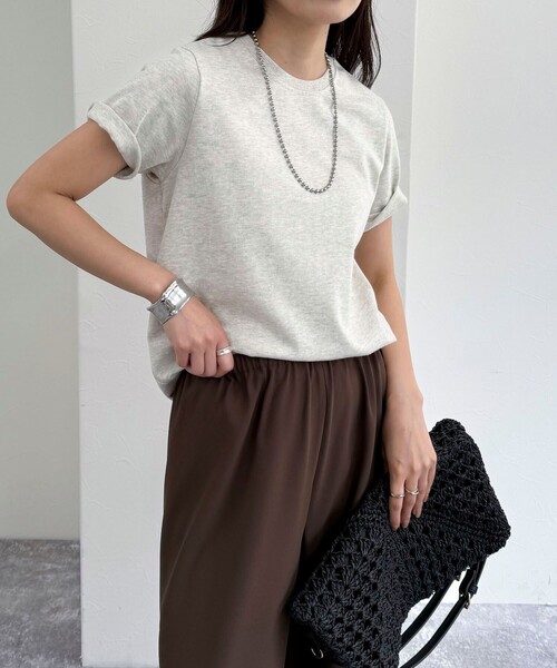 「fredy emue」 半袖Tシャツ 38 オフホワイト レディース_画像6