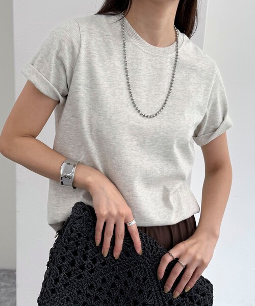 「fredy emue」 半袖Tシャツ 38 オフホワイト レディース_画像8