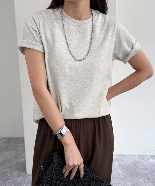 「fredy emue」 半袖Tシャツ 38 オフホワイト レディース_画像9