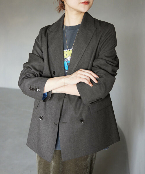 SLOBE IENA（スローブイエナ） テーラードジャケット FREE グレー