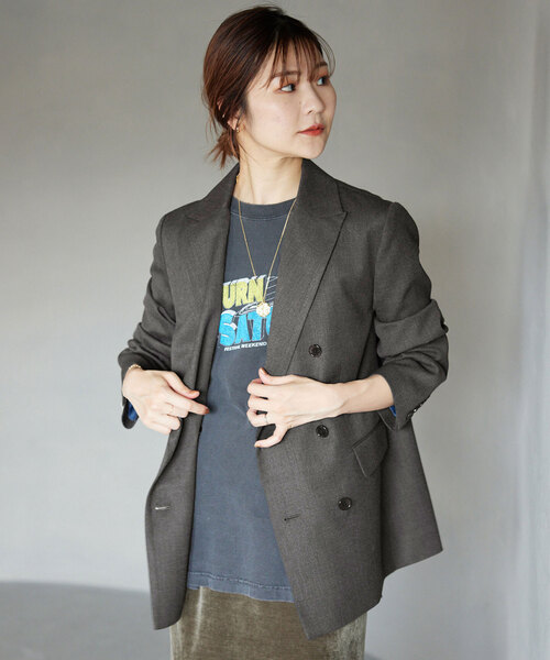 SLOBE IENA（スローブイエナ） テーラードジャケット FREE グレー