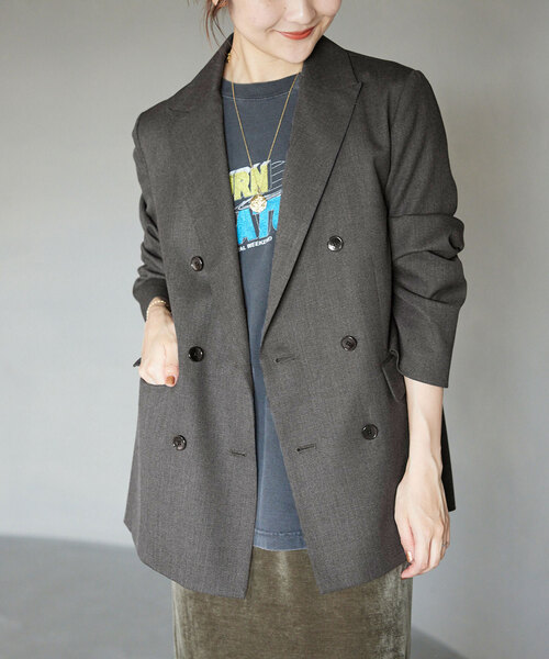 SLOBE IENA（スローブイエナ） テーラードジャケット FREE グレー