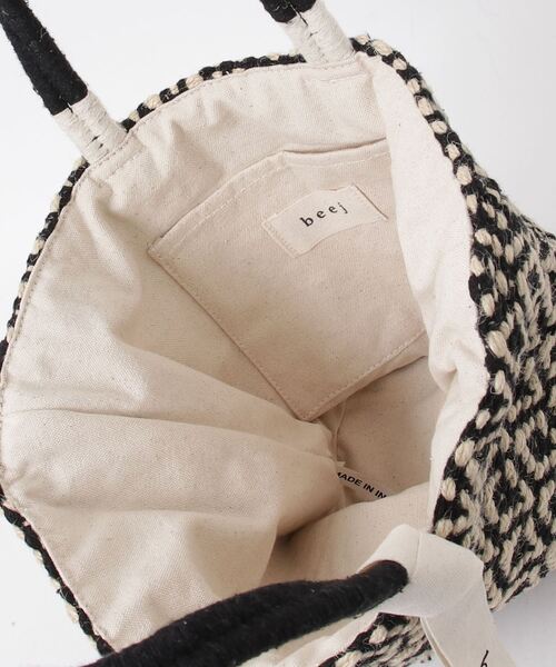 「Ray BEAMS」 「beej」かごバッグ ONE SIZE ブラック レディース_画像4