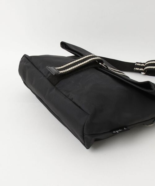 美品☆agnes.b VOYAGE ショルダーバッグ マザーズバッグ ブラック agnes b． VOYAGE 「agnes VOYAGE」 ショルダーバッグ - ブラック