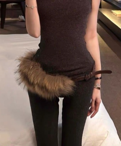 ViViDAY ベルト エコファーベルト レディース : ZOZOTOWN Yahoo!店