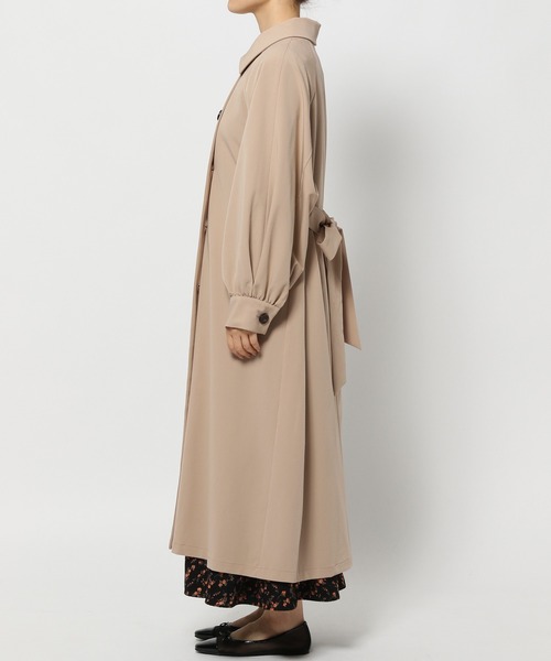 「mysty woman」 トレンチコート SMALL ベージュ レディース_画像6